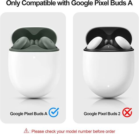 JAKPAK متوافق مع Google Pixel Buds A غطاء حافظة [مصباح LED أمامي مرئي] حافظة واقية مقاومة للصدمات مع سلسلة مفاتيح بتصميم قفل آمن غطاء حماية صلب من البولي كربونات لـ Pixel Buds A 2021 أصفر in Kuwait