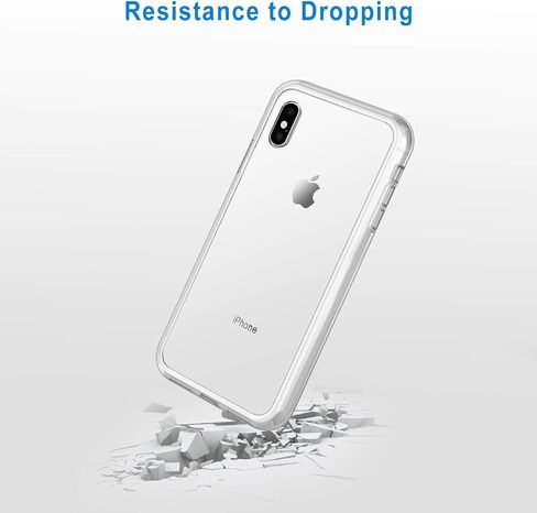 حافظة JETech لهاتف iPhone Xs Max مقاس 6.5 بوصة، غطاء ممتص للصدمات غير أصفر اللون، ظهر شفاف مضاد للخدش (شفاف) in Saudi Arabia