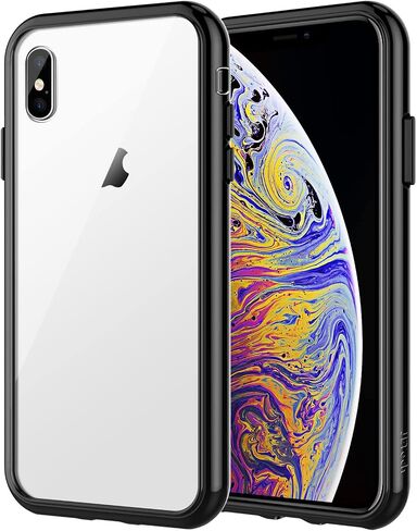 JETech Case for iPhone Xs Max 6.5-Inch, Non-Yellowing Shockproof Phone Bumper Cover, Anti-Scratch Clear Back (Clear) in Kuwait