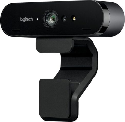 كاميرا ويب Logitech 4K Pro، دقة 4K بمعدل 30 إطارًا في الثانية، تركيز تلقائي، مجال رؤية قطري عريض 90 درجة، تكبير رقمي 5X، RightLight 3 مع HDR (متجدد) in Saudi Arabia