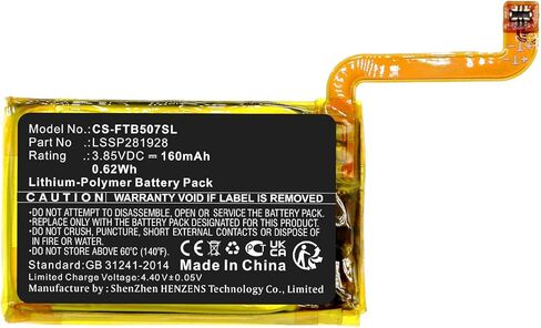 Henhaoro LSSP281928 Versa 2 FB507 بطارية الساعة الذكية لـ Fitbit in Kuwait