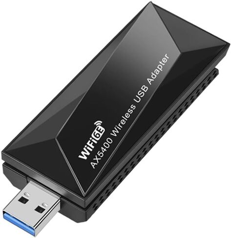 محول WiFi 6E USB Dongle: بطاقة الشبكة اللاسلكية Triband Gigabit AXE5400 - لبث ألعاب Windows 4K in Kuwait