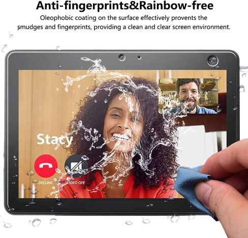 Warmyee [2 Pack] Screen Protector for Echo Show 10 10.1", Tempered Glass Screen Film Guard for Amazon Echo Show 10 (3rd Gen) in Kuwait