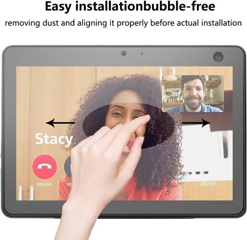 Warmyee [2 Pack] Screen Protector for Echo Show 10 10.1", Tempered Glass Screen Film Guard for Amazon Echo Show 10 (3rd Gen) in Kuwait