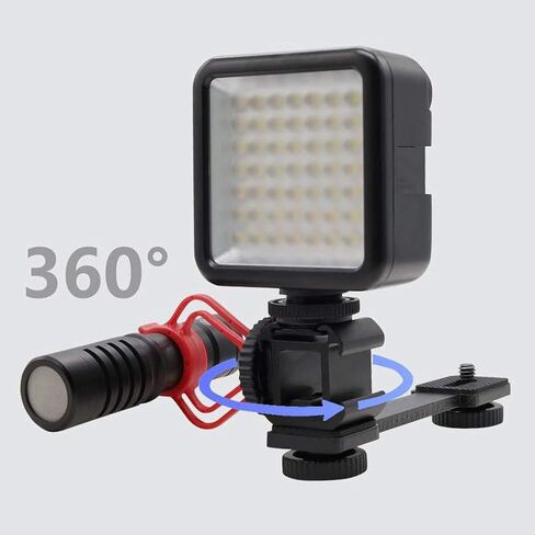 MULIOCEAN محول حامل حذاء ثلاثي للفيديو فيديو شريط تمديد لميكروفون الفيديو من أجل Zhiyun Smooth 4 DJI Osmo Pocket Osmo Mobile 3 Feiyutech Vimble 2 3 محاور Gimbal in Kuwait