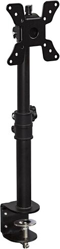 Mount-It! حامل شاشة فردي VESA | حامل مكتب عمودي | ارتفاع عمود تلسكوبي قابل للتعديل | يناسب 19 20 21 22 23 24 27 29 30 بوصة الكمبيوتر الشخصي | قاعدة المشبك C in Kuwait