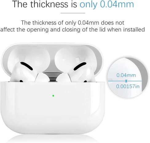 Dust Guard for Apple AirPods Pro 2 Case, Ultra Thin Protective Cover, Luxury Metal Sticker to Prevent Iron/Metal Shavings and Dust, Scratch Proof Disign (Compatible with AirPods Pro 2nd Gen) in Saudi Arabia