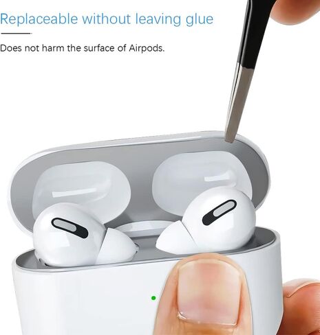 Dust Guard for Apple AirPods Pro 2 Case, Ultra Thin Protective Cover, Luxury Metal Sticker to Prevent Iron/Metal Shavings and Dust, Scratch Proof Disign (Compatible with AirPods Pro 2nd Gen) in Saudi Arabia