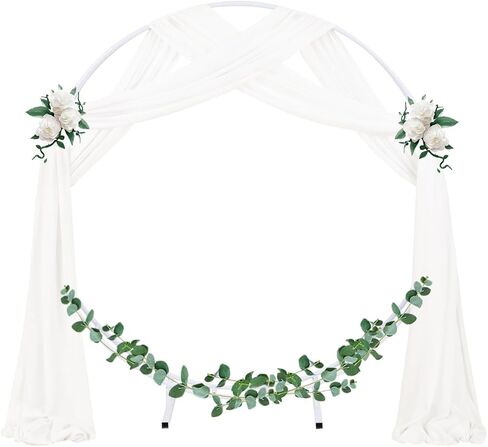 Wedding Arch Draping Fabric Sheer Chiffon Curtain Drape Wedding Party Decor in Kuwait