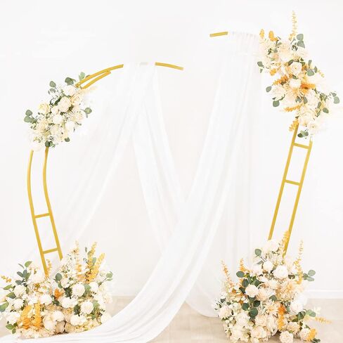 Wedding Arch Draping Fabric Sheer Chiffon Curtain Drape Wedding Party Decor in Kuwait