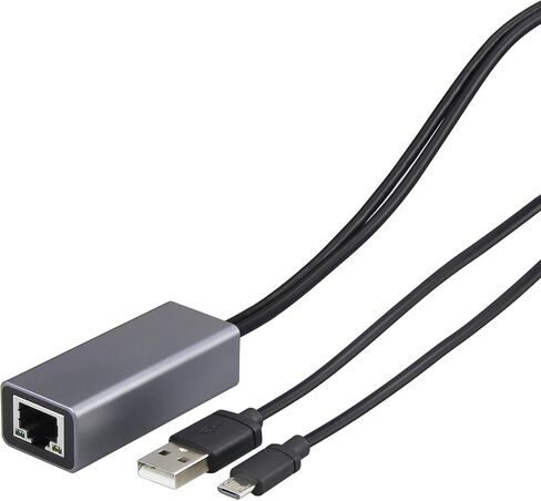 ايثرنت لجهاز بث كروم كاست 4K من فير ستيك - كيبل طاقة USB واتصال LAN سلكي - محول مايكرو USB الى ار جيه 45 in Saudi Arabia