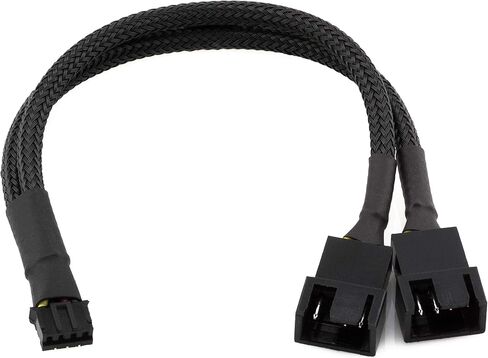 كابل محول مروحة مزدوجة CRJ 14-Pin PWM GPU لتوصيل مراوح 3-Pin و 4-Pin ببطاقات الرسومات من سلسلة RTX 2000 in Kuwait
