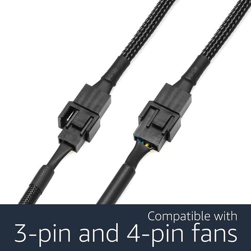 كابل محول مروحة مزدوجة CRJ 14-Pin PWM GPU لتوصيل مراوح 3-Pin و 4-Pin ببطاقات الرسومات من سلسلة RTX 2000 in Kuwait