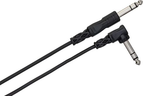 Hosa CSS-110R 1/4" TRS to Right Angle 1/4" TRS Balanced Interconnect, 10 Feet in Saudi Arabia