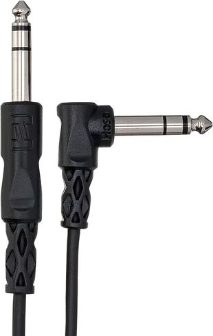 Hosa CSS-110R 1/4" TRS to Right Angle 1/4" TRS Balanced Interconnect, 10 Feet in Saudi Arabia