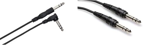 Hosa CSS-110R 1/4" TRS to Right Angle 1/4" TRS Balanced Interconnect, 10 Feet in Saudi Arabia