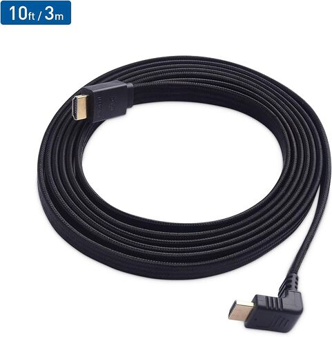 Cable Matters كابل HDMI مسطح 90 درجة بسرعة 48 جيجابت في الثانية فائق الدقة 8K HDMI بطول 6 أقدام مع 8K عند 60 هرتز و4K عند 120 هرتز ودعم HDR لأجهزة PS5 وXbox Series X/S وRTX3080 / 3090 وRX 6800/6900 وApple TV والمزيد - 6 قدم in Saudi Arabia