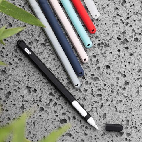 حافظة حامل ColorCoral لقلم Apple الجديد الجيل الثاني فائق الخفة iPencil2 غطاء من السيليكون متوافق مع iPad Pro 2018 in Kuwait