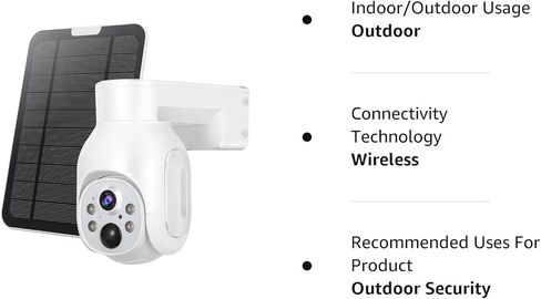 كاميرات مراقبة VAIMEST لاسلكية في الهواء الطلق 2K تعمل بالطاقة الشمسية PTZ واي فاي كاميرا منزلية PIR تسجيل الحركة اتجاهين أضواء كاشفة صوتية للرؤية الليلية UBox APP S700 in Kuwait