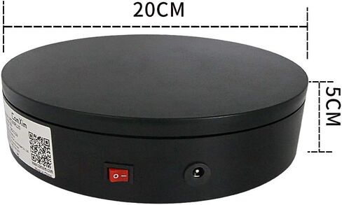 زاوية توجيه كهربائية قابلة للدوران 360 درجة من كوكسيم، قطر 7.82 بوصة بسعة 44 رطلًا، منتج التصوير الفوتوغرافي للكيك والمجوهرات، in Kuwait