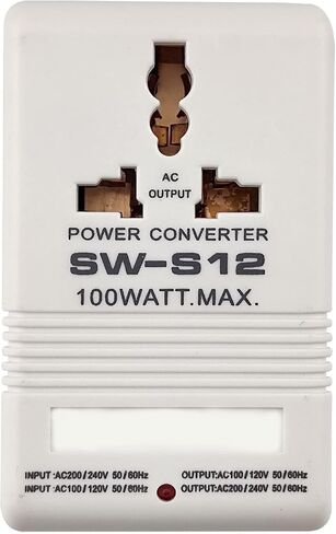 محول جهد 100 واط، محول طاقة، محول سفر AC110V/120 فولت إلى 220 فولت/240 فولت، محول جهد تصاعدي وأسفل in Saudi Arabia