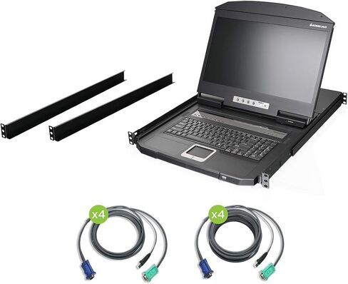 IOGEAR 8 Port 18.5" Widescreen LCD KVM (TAA Compliant) - GCL1908W in Kuwait