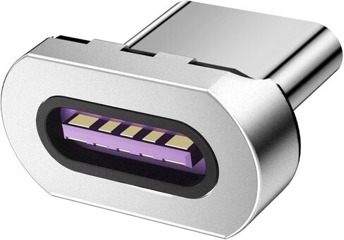 راس موصل مغناطيسي بمنفذ USB C بـ5 دبابيس من هيسكول، (3 عبوات) متوافق مع معظم كابلات الهاتف من النوع سي واجهزة التابلت in Kuwait