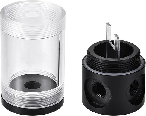 uxcell Water Cooling Tank 50mm x 140mm with Acrylic and POM 1 in 3 Out for Computer CPU Cooled in Saudi Arabia