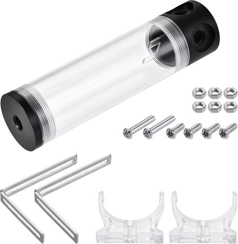 uxcell Water Cooling Tank 50mm x 140mm with Acrylic and POM 1 in 3 Out for Computer CPU Cooled in Saudi Arabia