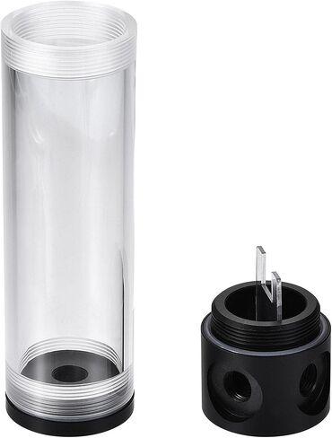 uxcell Water Cooling Tank 50mm x 140mm with Acrylic and POM 1 in 3 Out for Computer CPU Cooled in Saudi Arabia