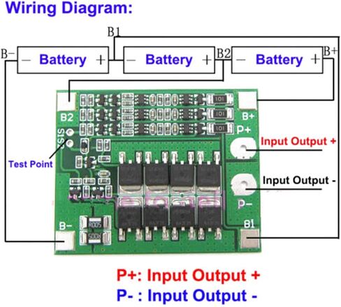 2Pcs 3S 11.1V 12.6V 25A W/Balance 18650 Li ion Lithium Battery PCB Protection Board in Saudi Arabia