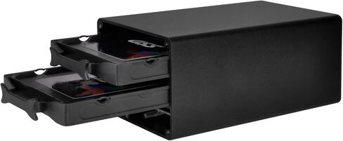 برج تخزين خارجي بسعة 4 خليج بتقنية SilverStone مقاس 3.5 بوصة - واجهة USB3.0 وeSATA (TS431U) in Saudi Arabia