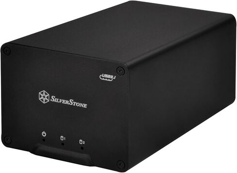 برج تخزين خارجي بسعة 4 خليج بتقنية SilverStone مقاس 3.5 بوصة - واجهة USB3.0 وeSATA (TS431U) in Saudi Arabia