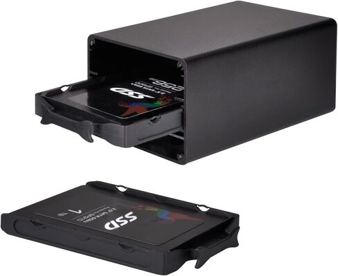 برج تخزين خارجي بسعة 4 خليج بتقنية SilverStone مقاس 3.5 بوصة - واجهة USB3.0 وeSATA (TS431U) in Saudi Arabia