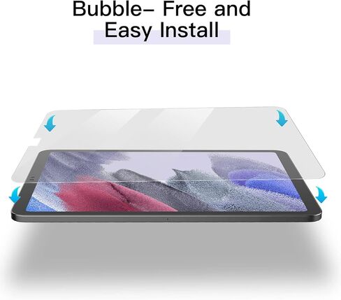 [عبوة من قطعتين] واقي شاشة الكمبيوتر اللوحي ZoneFoker Galaxy Tab A7 Lite 8.7 بوصة 2021 (SM-T220/SM-T225)، [مضاد للخدش] [سهل التركيب] [خالي من الفقاعات] زجاج مقوى لجهاز Samsung Galaxy Tab A7 Lite Tablet (شفاف) in Kuwait