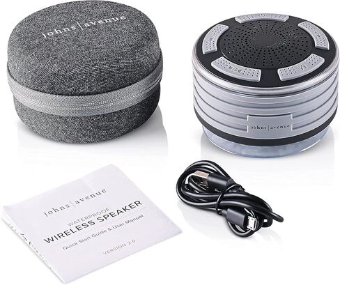 مكبر صوت محمول يعمل بالبلوتوث مع حقيبة سفر، أفضل IPX7 مقاوم للماء، أزواج لاسلكية مع أجهزة بلوتوث، استمتع في حمام السباحة، الشاطئ، التخييم؛ خيار الاقتران TWS- مع حقيبة سفر سوداء in Kuwait