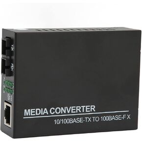 Media Converter Fiber, 10M 100M RJ45 Port to 100Base Multimode Fiber Media Converter Full Duplex Mode Multifunction Ethernet Media Converter with LED Indicators(US Plugs 110-240V) in Saudi Arabia