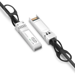 كابل QINIYEK 10G SFP+ DAC Twinax، كابل سلبي نحاسي مباشر (DAC)، متوافق مع Cisco SFP-H10GB-CU 2M، Ubiquiti UniFi، Supermicro، Netgear، Mikrotik، 2 متر (6.5 قدم) - عبوة واحدة in Kuwait