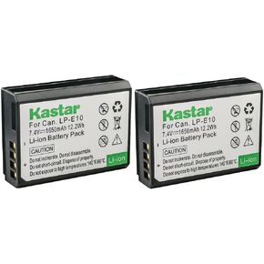 Kastar Battery (1-Pack) Replacement for Canon LP-E10, LC-E10 Work with Canon EOS Rebel T5, EOS Rebel T3, EOS Kiss X50, EOS Kiss X70, EOS 1200D, EOS 1100D DSLR Cameras in Saudi Arabia