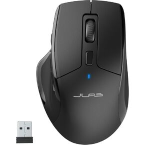 JLab, JBuds, Wireless Mouse, Bluetooth, USB Dongle, Multi-Device, Silent Click, Full-Size, Black in Saudi Arabia