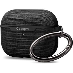 Spigen Urban Fit Designed for Airpods Pro Case Cover with Key Chain, Fabric Case for Airpods Pro - Rose Gold in Saudi Arabia