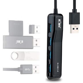 موزع موزع USB 3.0 بـ 4 منافذ، ومحول USB متعدد المنافذ ممتد (الشحن غير مدعوم)، ومركز بيانات USB صغير الحجم (5 جيجابت في الثانية) لأجهزة MacBook وMac Pro/mini وiMac وSurface Pro وXPS والكمبيوتر الشخصي ومحرك فلاش USB ومحرك الأقراص الصلبة المحمول والمزيد in Kuwait