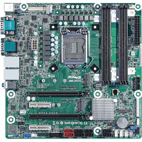 Asrock Industrial IMB-X1313 Micro ATX Motherboard Intel W480E LAG1200 Dual Channel DDR4 2933/2666 / 2400 MHz