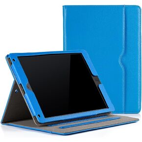 RUBAN Case Compatible with iPad 9.7 Inch 2018/2017 / iPad Air 2 / iPad Air 1 - [Corner Protection] Multi-Angle Viewing Folio Stand Cover with Pocket, Auto Wake/Sleep (Purple) in Kuwait