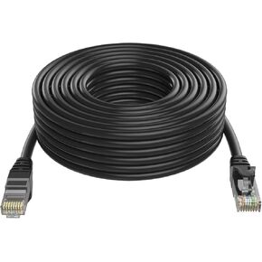 كابل إيثرنت SHD Cat6 (50 قدم) كابل تصحيح الشبكة UTP LAN كابل تصحيح الكمبيوتر - أسود in Kuwait