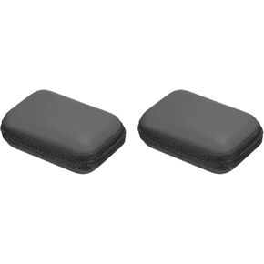 PATIKIL Portable Storage Carrying Bag Shockproof Orange 4.33 x 2.95 x 1.57 inch for Earbuds USB Cable Hard Drive Pack of 2