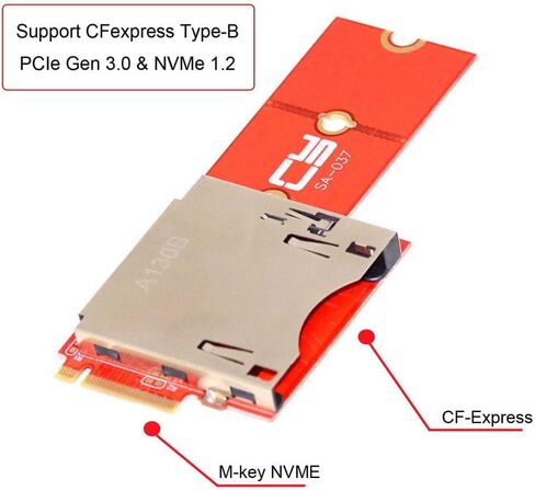 CY Card Kit CFexpress Type-A to Type-B Memory Card Kit Case CFE CFA to CFB Adapter Compatible with Camera 8K RAW PCIe Expansion in Kuwait