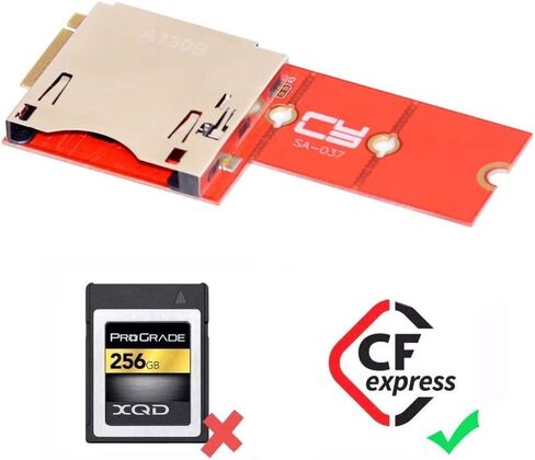 CY Card Kit CFexpress Type-A to Type-B Memory Card Kit Case CFE CFA to CFB Adapter Compatible with Camera 8K RAW PCIe Expansion in Kuwait