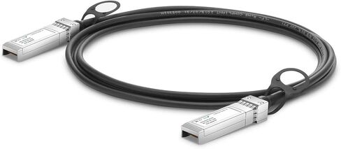 كابل QINIYEK 10G SFP+ DAC Twinax، كابل سلبي نحاسي مباشر (DAC)، متوافق مع Cisco SFP-H10GB-CU 2M، Ubiquiti UniFi، Supermicro، Netgear، Mikrotik، 2 متر (6.5 قدم) - عبوة واحدة in Kuwait