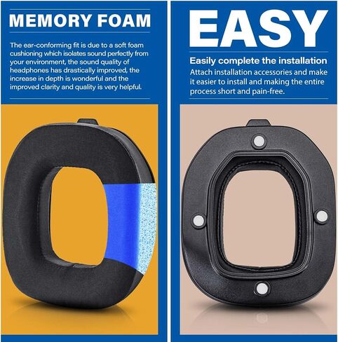 A40 TR Earpads - Cooling Gel Replacement Ear Cushions Compatible with Astro A40 tr Headset I A40 TR Mod Kit/A40 Accessories/Headband/Microphone Foam (Silky Cool Fabric) in Kuwait